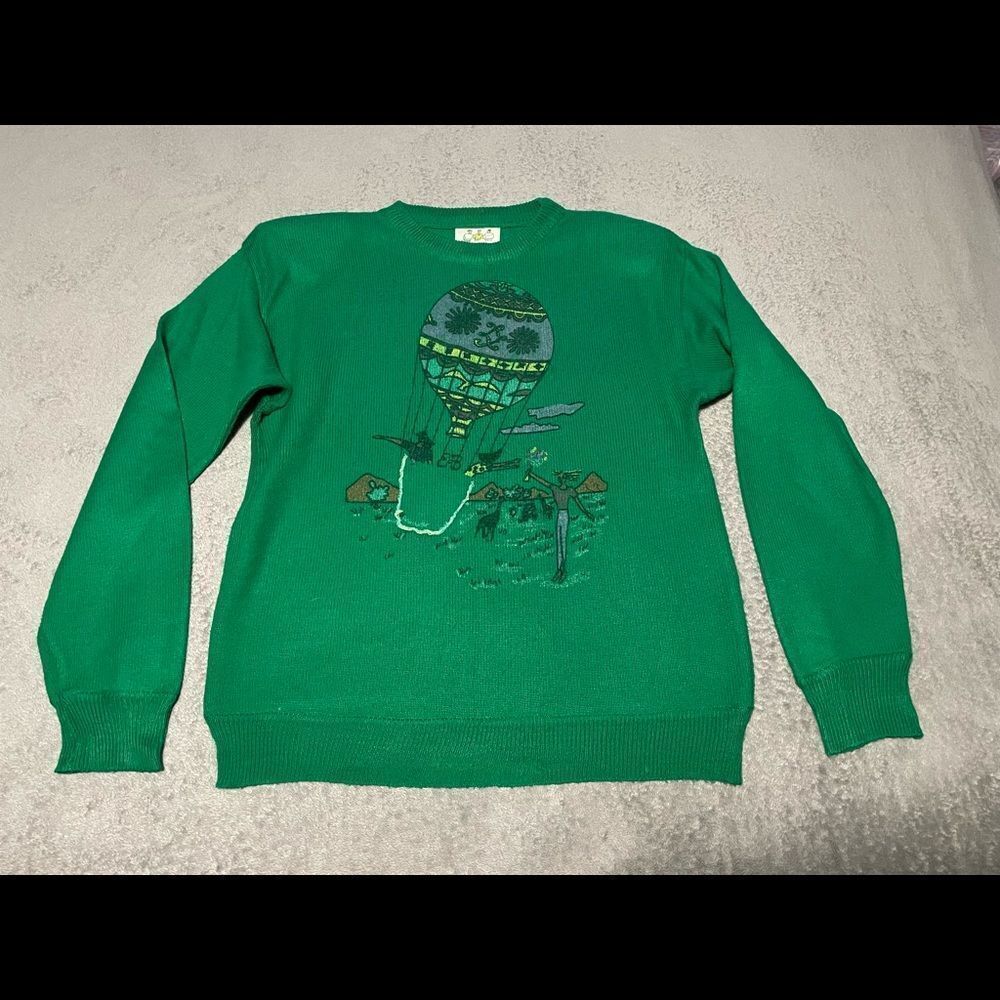 𝅺VINTAGE Umen 1980s sweater with shoulder pads size large? See measurements